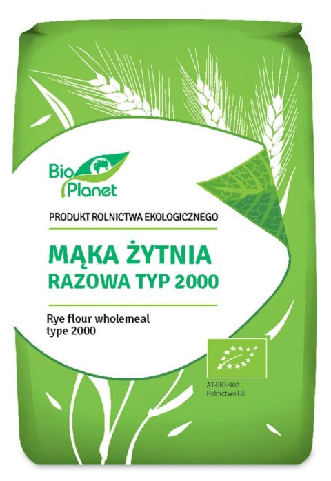 MĄKA ŻYTNIA RAZOWA TYP 2000 BIO 1 kg - BIO PLANET BIO PLANET - seria MĄKI I SKROBIE