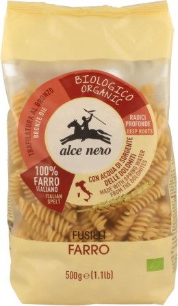 MAKARON (Z PŁASKURKI) FUSILLI BIO 500 g - ALCE NERO ALCE NERO (włoskie produkty)