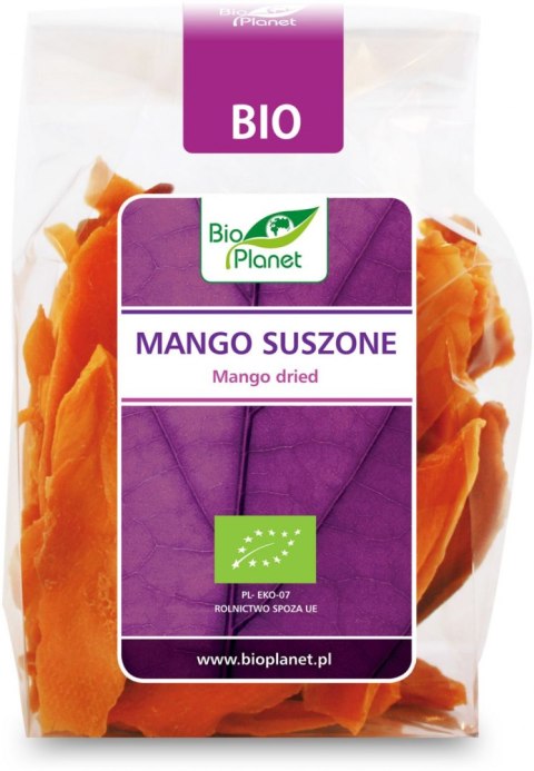 MANGO SUSZONE BIO 100 g - BIO PLANET BIO PLANET - seria FIOLETOWA (owoce suszone)