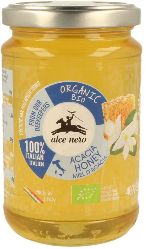 MIÓD NEKTAROWY AKACJOWY BIO 400 g - ALCE NERO ALCE NERO (włoskie produkty)