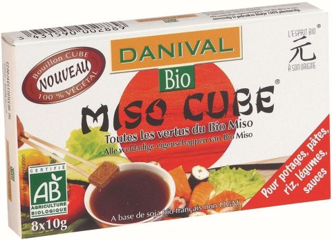 MISO KOSTKI BIO (8 x 10 g) 80 g - DANIVAL DANIVAL (miso, kasztany jadalne)