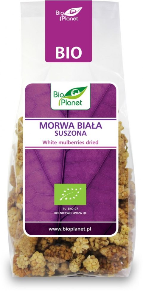 MORWA BIAŁA SUSZONA BIO 100 g - BIO PLANET BIO PLANET - seria FIOLETOWA (owoce suszone)