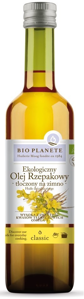 OLEJ RZEPAKOWY TŁOCZONY NA ZIMNO BIO 500 ml - BIO PLANETE BIO PLANETE (oleje i oliwy)