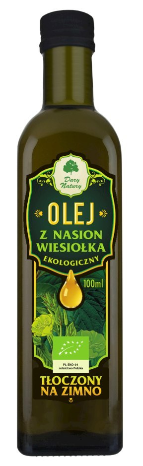 OLEJ Z WIESIOŁKA TŁOCZONY NA ZIMNO BIO 100 ml - DARY NATURY DARY NATURY - inne