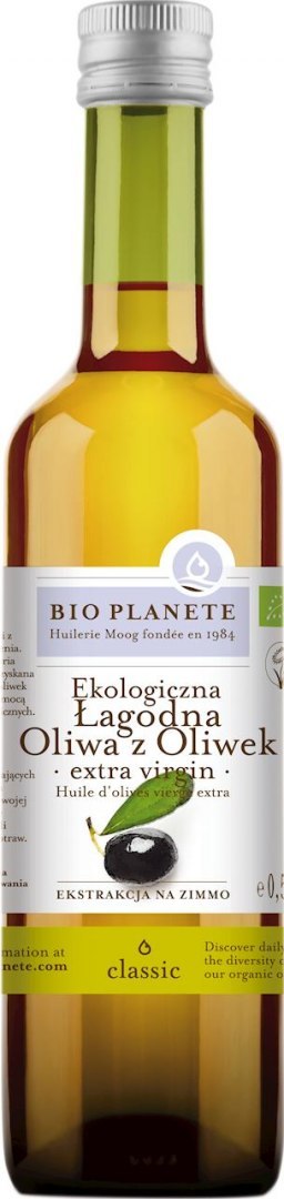 OLIWA Z OLIWEK EXTRA VIRGIN ŁAGODNA BIO 500 ml - BIO PLANETE BIO PLANETE (oleje i oliwy)