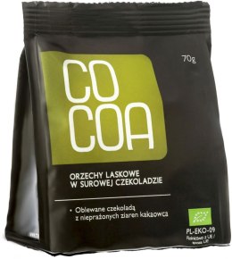 ORZECHY LASKOWE W SUROWEJ CZEKOLADZIE BIO 70 g - COCOA COCOA (czekolady i bakalie w surowej czekoladzie)