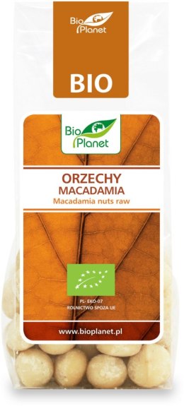 ORZECHY MACADAMIA BIO 75 g - BIO PLANET BIO PLANET - seria BRĄZOWA (orzechy i pestki)