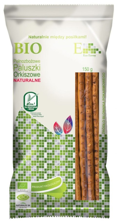 PALUSZKI ORKISZOWE PEŁNOZIARNISTE NATURALNE BIO 150 g - ENVOY PALUSZKI BIO - ENVOY