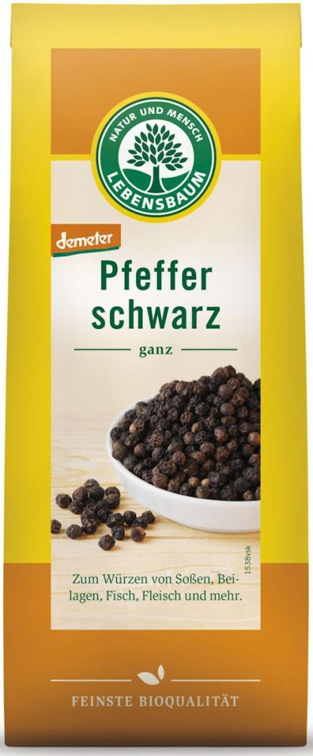 PIEPRZ CZARNY ZIARNISTY DEMETER BIO 50 g - LEBENSBAUM LEBENSBAUM (przyprawy, herbaty, kawy)