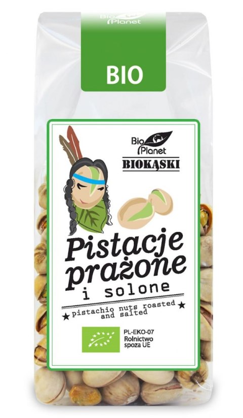 PISTACJE PRAŻONE I SOLONE BIO 100 g - BIO PLANET BIO PLANET - seria PRZEKĄSKI