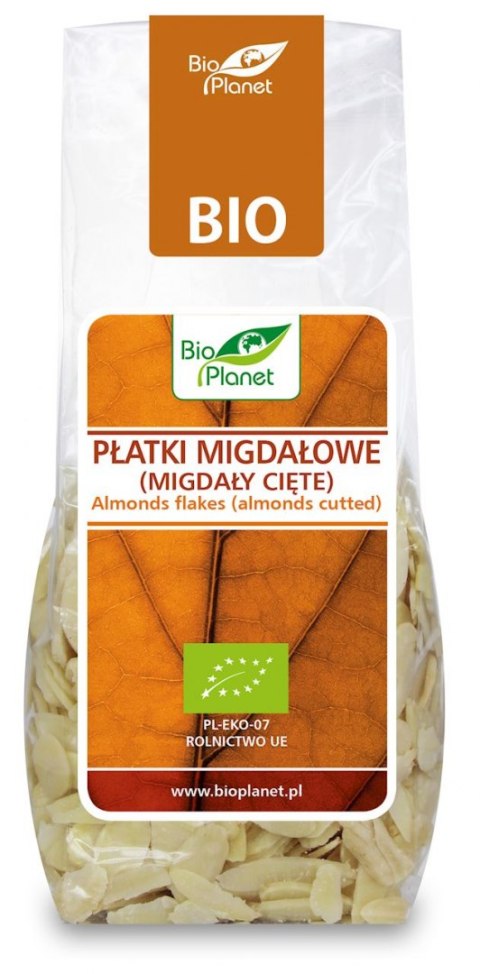 PŁATKI MIGDAŁOWE BIO 100 g - BIO PLANET BIO PLANET - seria BRĄZOWA (orzechy i pestki)