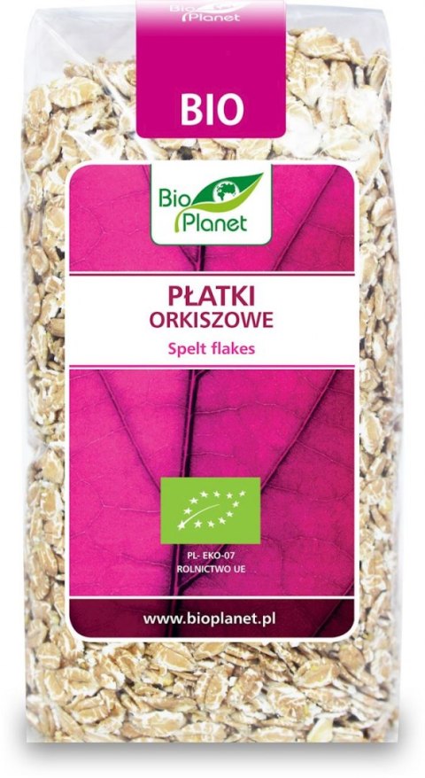 PŁATKI ORKISZOWE BIO 300 g - BIO PLANET BIO PLANET - seria RÓŻOWA (płatki, otręby, musli)