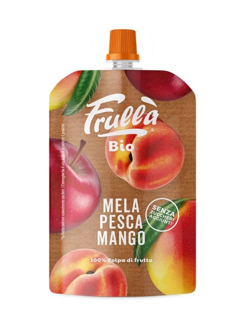 PRZECIER OWOCOWY JABŁKO - MANGO - BRZOSKWINIA BEZ DODATKU CUKRÓW BIO 100 g - NATURA NUOVA NATURA NUOVA (przeciery owocowe)