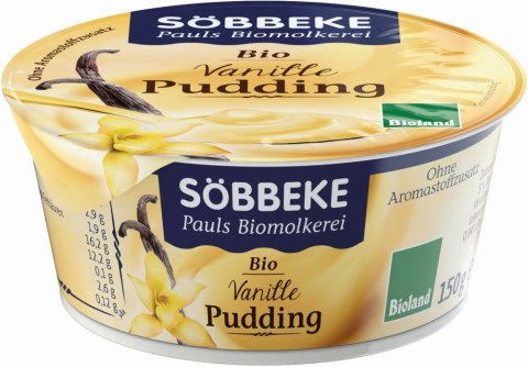 PUDDING WANILIOWY BIO 150 g - SOBBEKE SOBBEKE (nabiał z mleka krowiego)