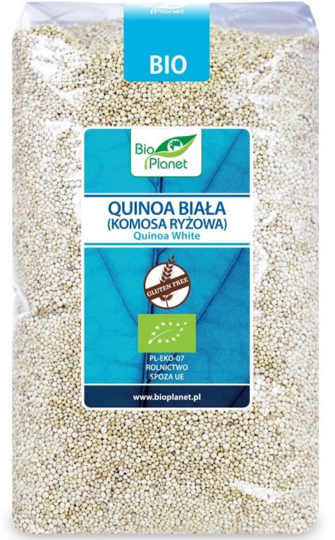 QUINOA BIAŁA (KOMOSA RYŻOWA) BEZGLUTENOWA BIO 1 kg - BIO PLANET BIO PLANET - seria NIEBIESKA (ryże, kasze, ziarna)