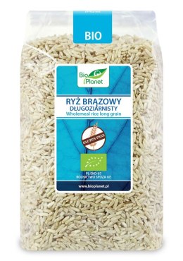 RYŻ BRĄZOWY DŁUGOZIARNISTY BEZGLUTENOWY BIO 1 kg - BIO PLANET BIO PLANET - seria NIEBIESKA (ryże, kasze, ziarna)