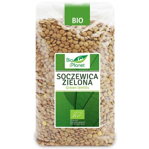 SOCZEWICA ZIELONA BIO 1 kg - BIO PLANET BIO PLANET - seria ZIELONA (strączkowe)