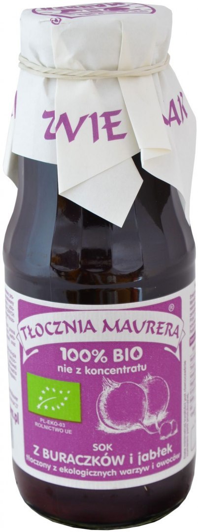 SOK BURACZKOWY Z JABŁKIEM NFC BIO 300 ml - TŁOCZNIA MAURERA TŁOCZNIA MAURERA (soki)