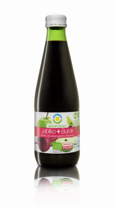 SOK JABŁKOWO - BURACZKOWY NFC BEZGLUTENOWY BIO 300 ml - BIO FOOD BIO FOOD (soki, przetwory, octy, olej kokosowy)