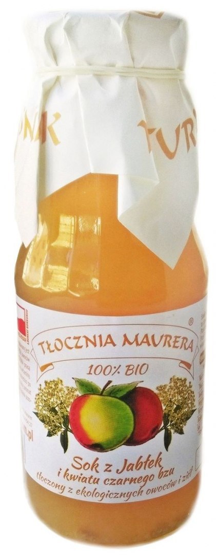 SOK JABŁKOWY Z KWIATEM CZARNEGO BZU NFC BIO 300 ml - TŁOCZNIA MAURERA TŁOCZNIA MAURERA (soki)