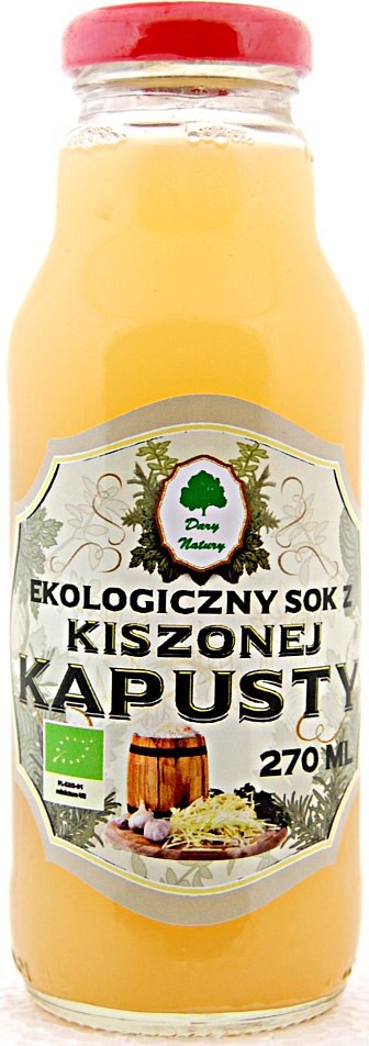 SOK Z KAPUSTY KISZONEJ BIO 270 ml - DARY NATURY DARY NATURY - inne BIO