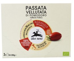 SOS POMIDOROWY PASSATA BIO (3 x 200 g) 600 g - ALCE NERO ALCE NERO (włoskie produkty)