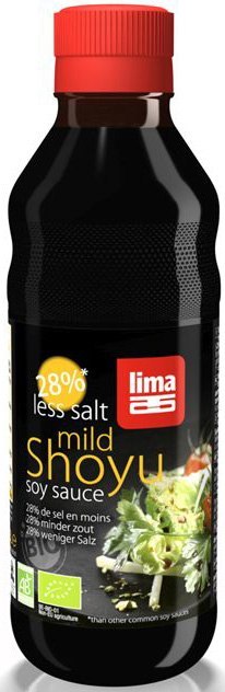 SOS SOJOWY SHOYU 28 % MNIEJ SOLI BIO 250 ml - LIMA LIMA (sosy sojowe, kawy zbożowe)