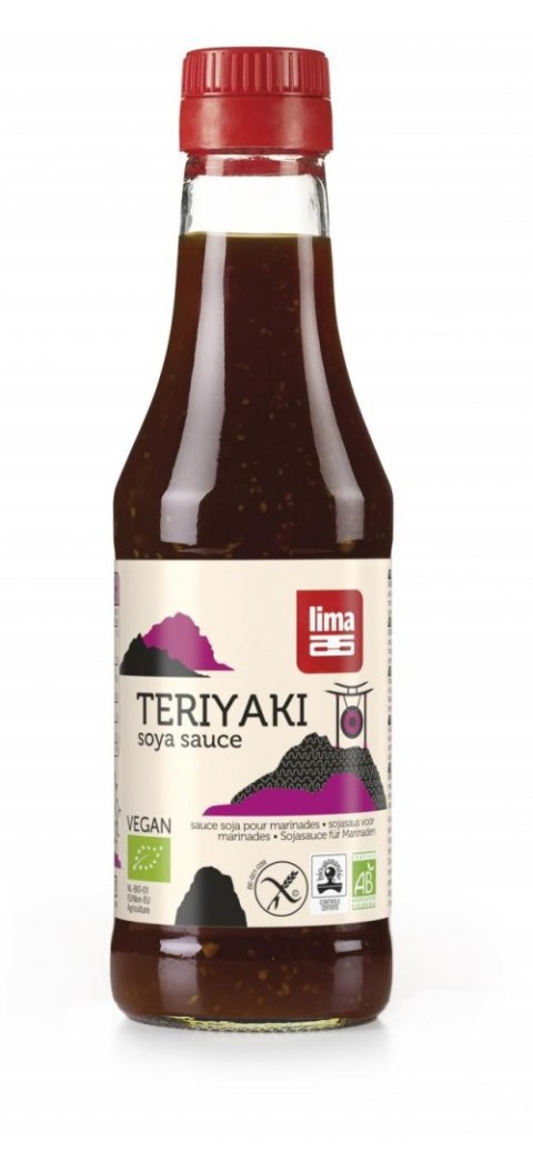 SOS SOJOWY SŁODKI TERIYAKI BEZGLUTENOWY BIO 250 ml - LIMA LIMA (sosy sojowe, kawy zbożowe)