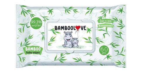 CHUSTECZKI BAMBUSOWE NAWILŻANE 60 szt. - BAMBOOLOVE BAMBOOLOVE (pieluchy)