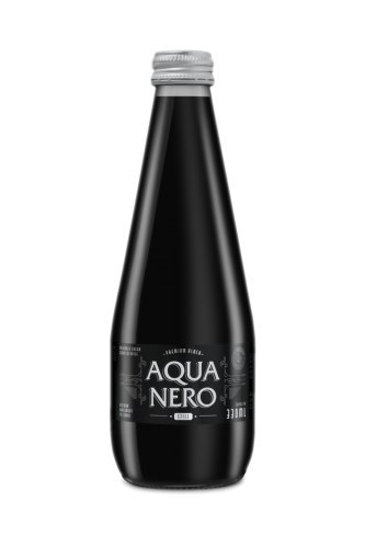 CZARNA WODA NIEGAZOWANA 330 ml (SZKŁO) - AQUA EAST (AQUA NERO) AQUA EAST (wody)