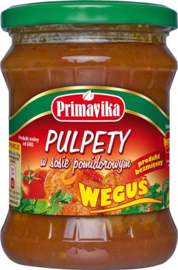 PULPETY WEGAŃSKIE W SOSIE POMIDOROWYM 430 g - PRIMAVIKA PRIMAVIKA (przetwory i pasty vege)