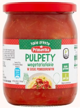 PULPETY WEGAŃSKIE W SOSIE POMIDOROWYM 430 g - PRIMAVIKA PRIMAVIKA (przetwory i pasty vege)