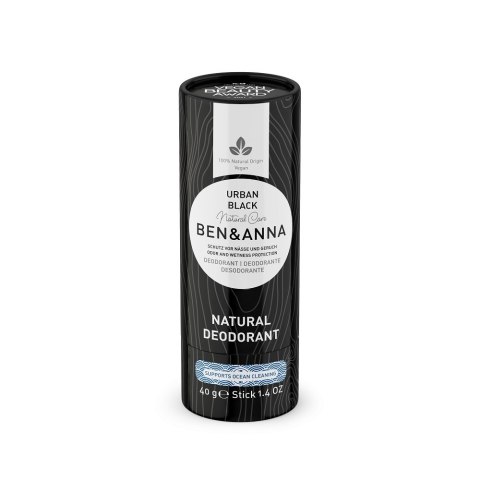 DEZODORANT W SZTYFCIE NA BAZIE SODY URBAN BLACK ECO 40 g - BEN & ANNA BEN & ANNA (kosmetyki)