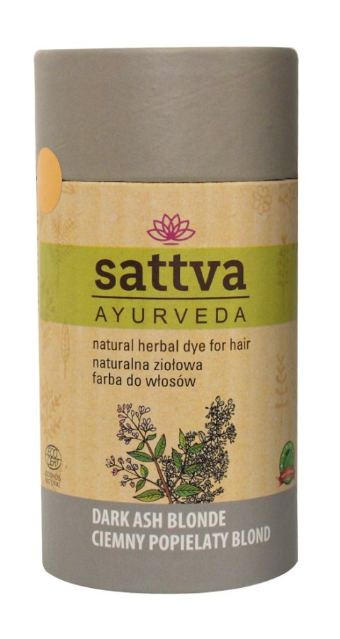 HENNA CIEMNY POPIELATY BLOND ECO 150 g - SATTVA (AYURVEDA) SATTVA (kadzidła, kosmetyki)