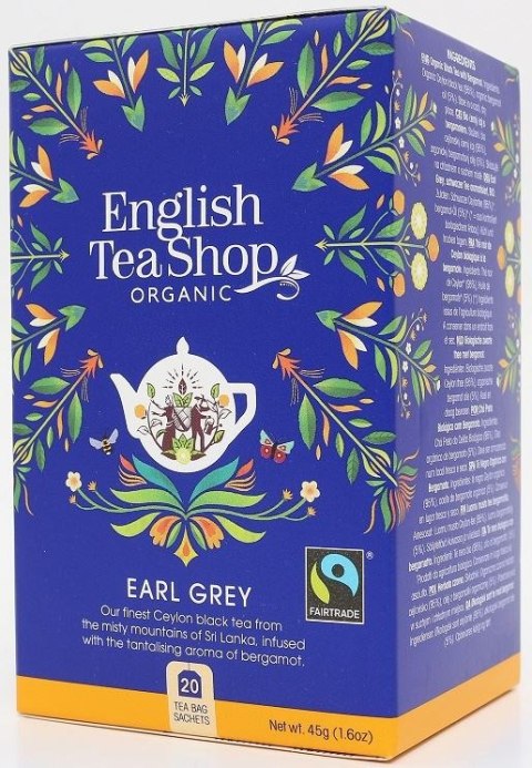 HERBATA CZARNA EARL GREY FAIR TRADE BIO (20 x 2,25 g) 45 g - ENGLISH TEA SHOP ORGANIC ENGLISH TEA SHOP ORGANIC (herbaty)