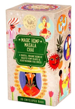 HERBATKA Z NASIONAMI KONOPI (MAGIC HEMP MASALA CHAI) BIO (20 x 1,8 g) 36 g - MINISTRY OF TEA MINISTRY OF TEA (herbaty i herbatki)