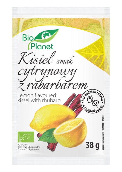 KISIEL O SMAKU CYTRYNOWYM Z RABARBAREM BIO 38 g - BIO PLANET BIO PLANET - seria INNE