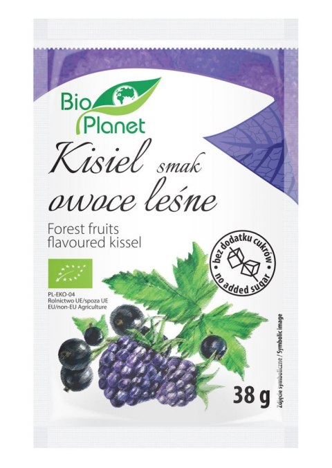 KISIEL O SMAKU OWOCÓW LEŚNYCH Z OWOCAMI JAGODOWYMI BIO 38 g - BIO PLANET BIO PLANET - seria INNE