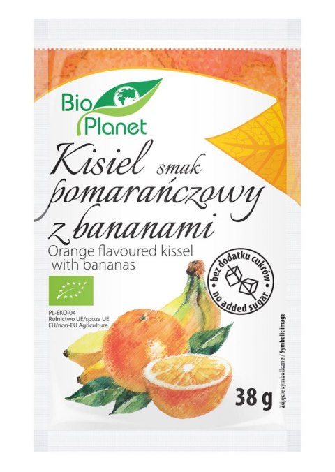 KISIEL O SMAKU POMARAŃCZOWYM Z BANANAMI BIO 38 g - BIO PLANET BIO PLANET - seria INNE