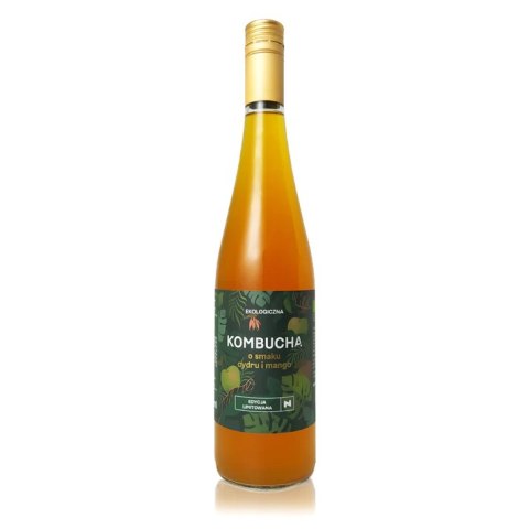 KOMBUCHA O SMAKU CYDRU I MANGO BIO 750 ml - DELIKATNA (ZAKWASOWNIA) DELIKATNA (Zakwasownia)