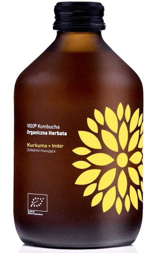 KOMBUCHA Z KURKUMĄ I IMBIREM BEZGLUTENOWA BIO 330 ml - VIGO VIGO YOKO (kombucha)