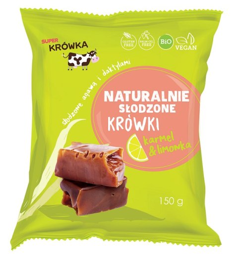 KRÓWKI SŁODZONE AGAWĄ I DAKTYLAMI BEZMLECZNE BEZGLUTENOWE BIO 150 g - ME GUSTO (SUPER KRÓWKA) ME GUSTO (krówki wegańskie, czekolady, wafelki)