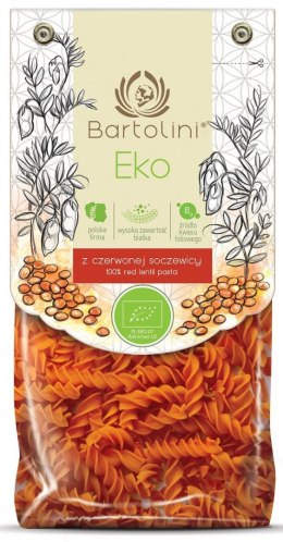 MAKARON PROTEINOWY (Z SOCZEWICY CZERWONEJ) ŚWIDERKI BIO 250 g - BARTOLINI BARTOLINI (makarony)