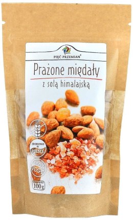 MIGDAŁY PRAŻONE Z SOLĄ KŁODAWSKĄ BEZGLUTENOWE 100 g - PIĘĆ PRZEMIAN PIĘĆ PRZEMIAN (produkty spożywcze)