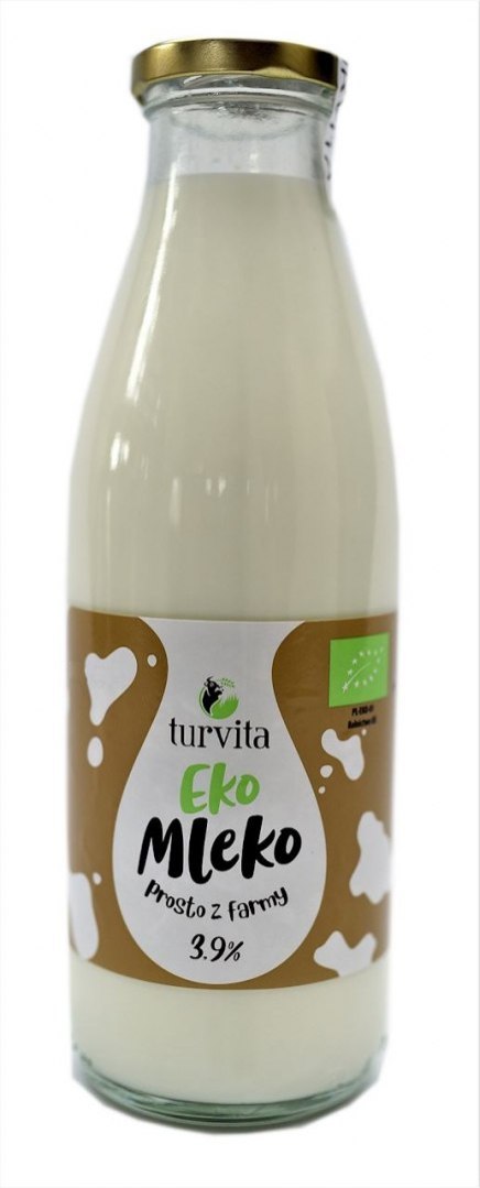 MLEKO ŚWIEŻE 3,9 % BIO 750 ml - TURVITA TURVITA (nabiał z mleka krowiego)