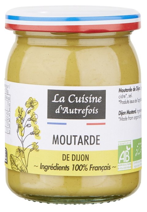 MUSZTARDA DIJON BIO 215 g - LA CUISINE D AUTREFOIS LA CUISINE D'AUTREFOIS (majonezy, musztardy)