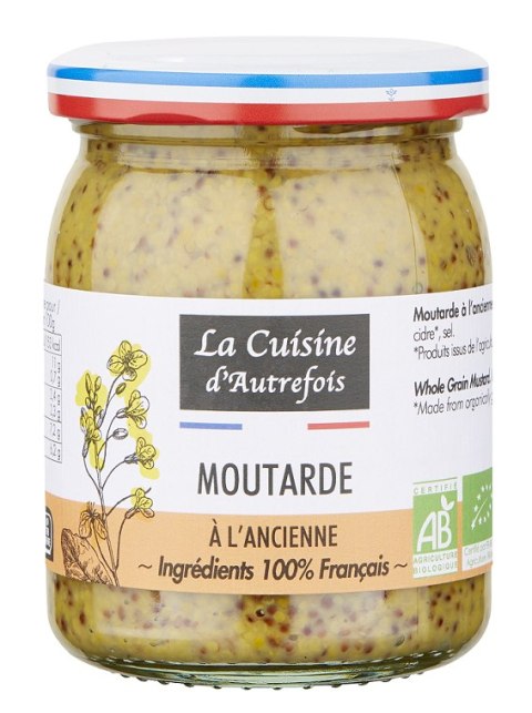 MUSZTARDA FRANCUSKA BIO 210 g - LA CUISINE D AUTREFOIS LA CUISINE D'AUTREFOIS (majonezy, musztardy)