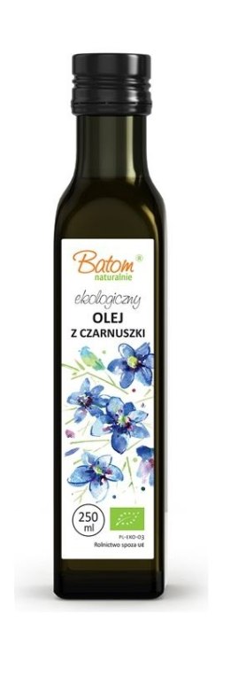 OLEJ Z CZARNUSZKI TŁOCZONY NA ZIMNO BIO 250 ml - BATOM BATOM (oleje, soki, sole kąpielowe)