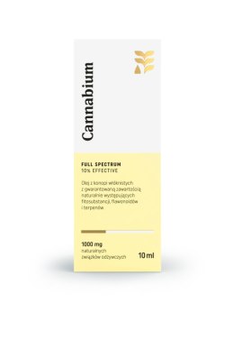 OLEJ Z KONOPI EFFECTIVE 10 % 10 ml - CANNABIUM CANNABIUM (oleje konopne)