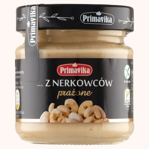 PASTA Z PRAŻONYCH ORZECHÓW NERKOWCA BEZGLUTENOWA 185 g - PRIMAVIKA PRIMAVIKA (przetwory i pasty vege)